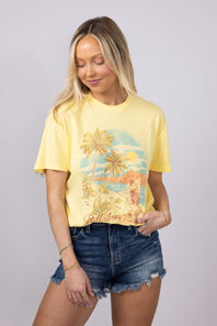 Billabong Trouble In Paradise T-Shirt for Women in Yellow