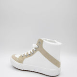 Blowfish Malibu Shoes Rezzie Sneakers for Women in White Cobra