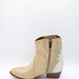 Blowfish Malibu Shoes Spangle Cowboy Booties for Women in Gold