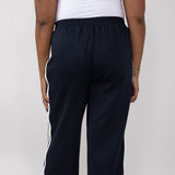 Bow Tie Track Pants for Women in Dark Navy/ White