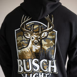 Busch Buck Shield Graphic Sweatshirt for Men in Black