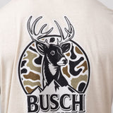 Busch Camo Can Deer T-Shirt for Men in Sand