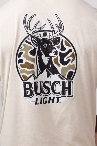 Busch Camo Can Deer T-Shirt for Men in Sand