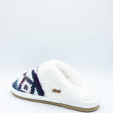 C.C. Ombre Aztec Knitted Slippers for Women in Purple Mix