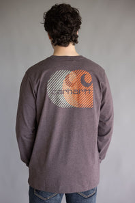 Carhartt Heavyweight Pocket C Graphic T-Shirt for Men in Dark Sepia