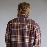 Carhartt Rugged Flex Relaxed Fit Midweight Flannel for Men in Dark Sepia