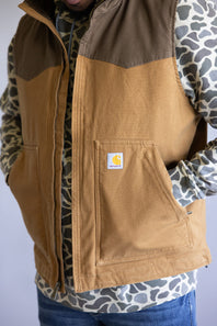 Carhartt Montana Duck Vest for Men in Carhartt Brown