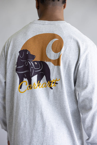 Carhartt Heavyweight Pocket Dog T-Shirt for Men in Gray