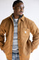 Carhartt Rain Defender Heavyweight Quilted Snap Front Shirt Jacket for Men in Brown
