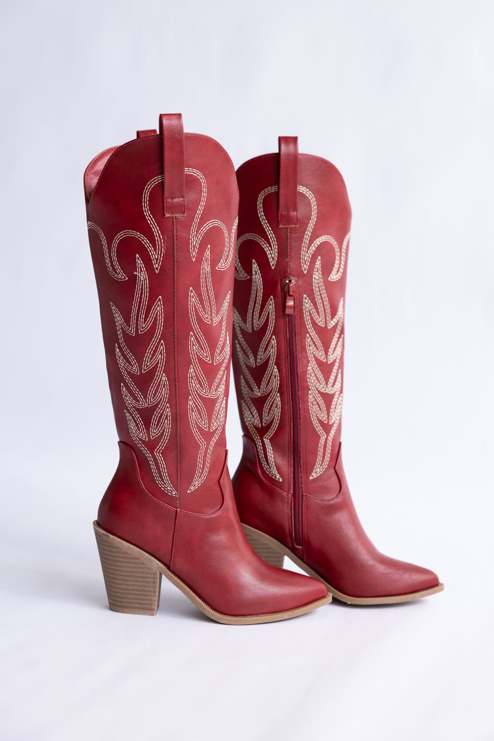 Top Moda Cattle Cowgirl Boots for Women in Red