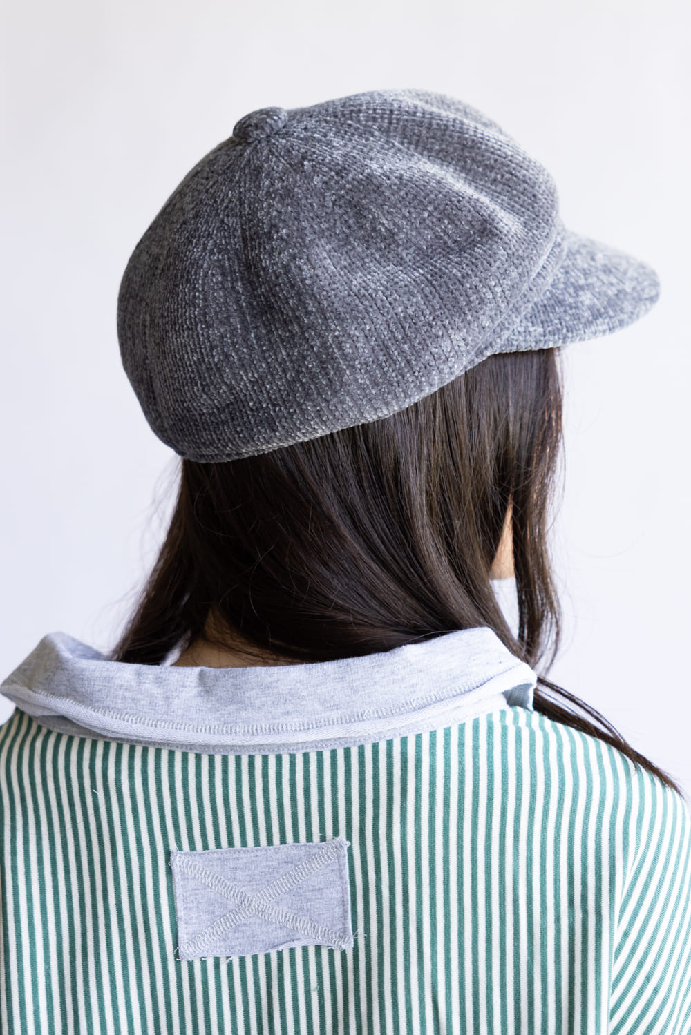 C.C. Newsboy Cap for Women in Grey Knit | NCC0124DGR – Glik's