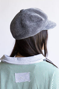 C.C. Newsboy Knitted Cap for Women in Grey