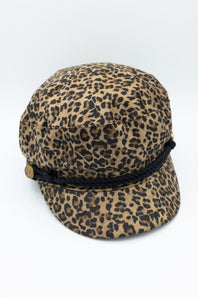 C.C. Newsboy Cap for Women in Leopard