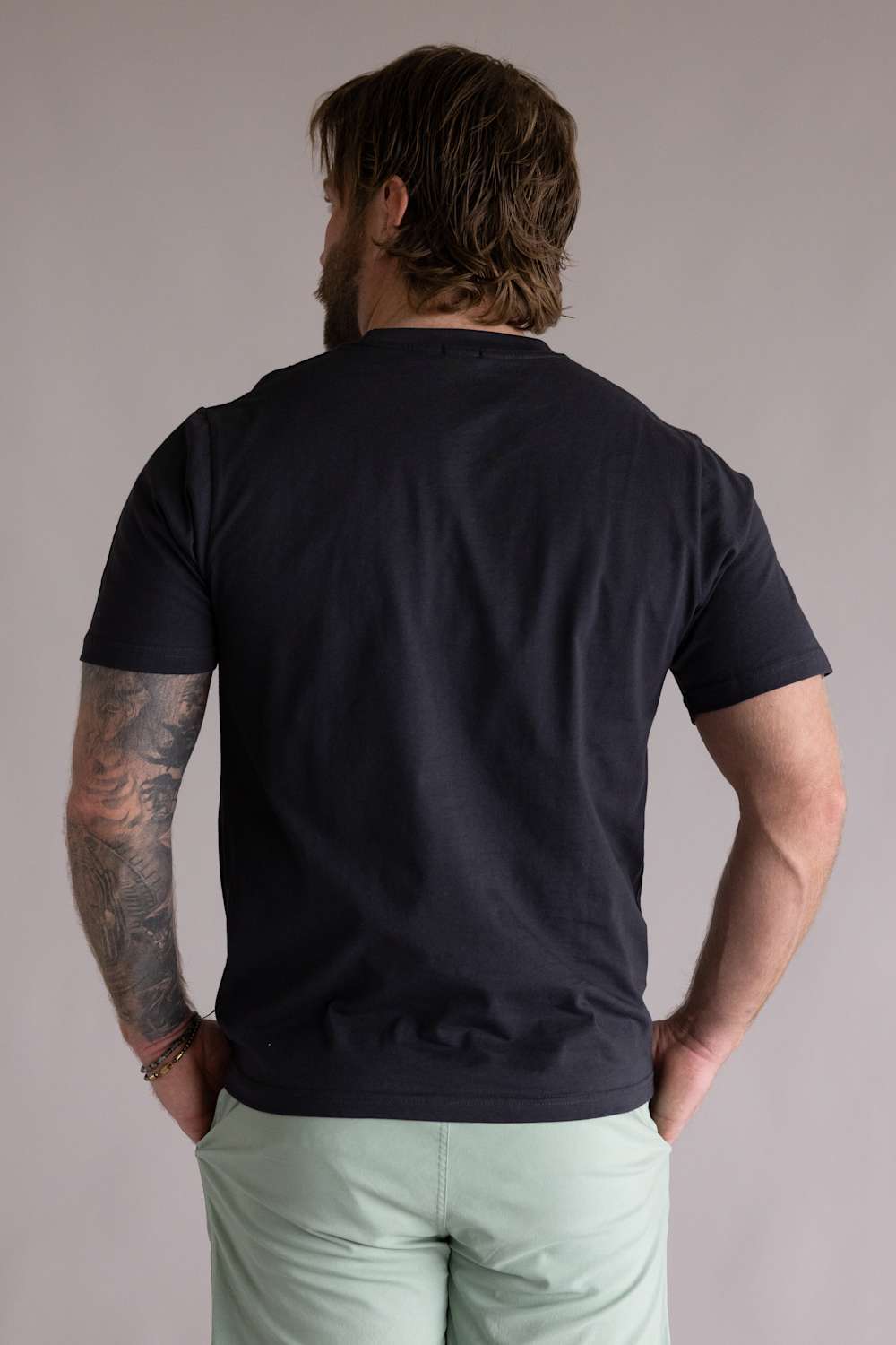 Industrie Classic Crew T-Shirt for Men in Midnight