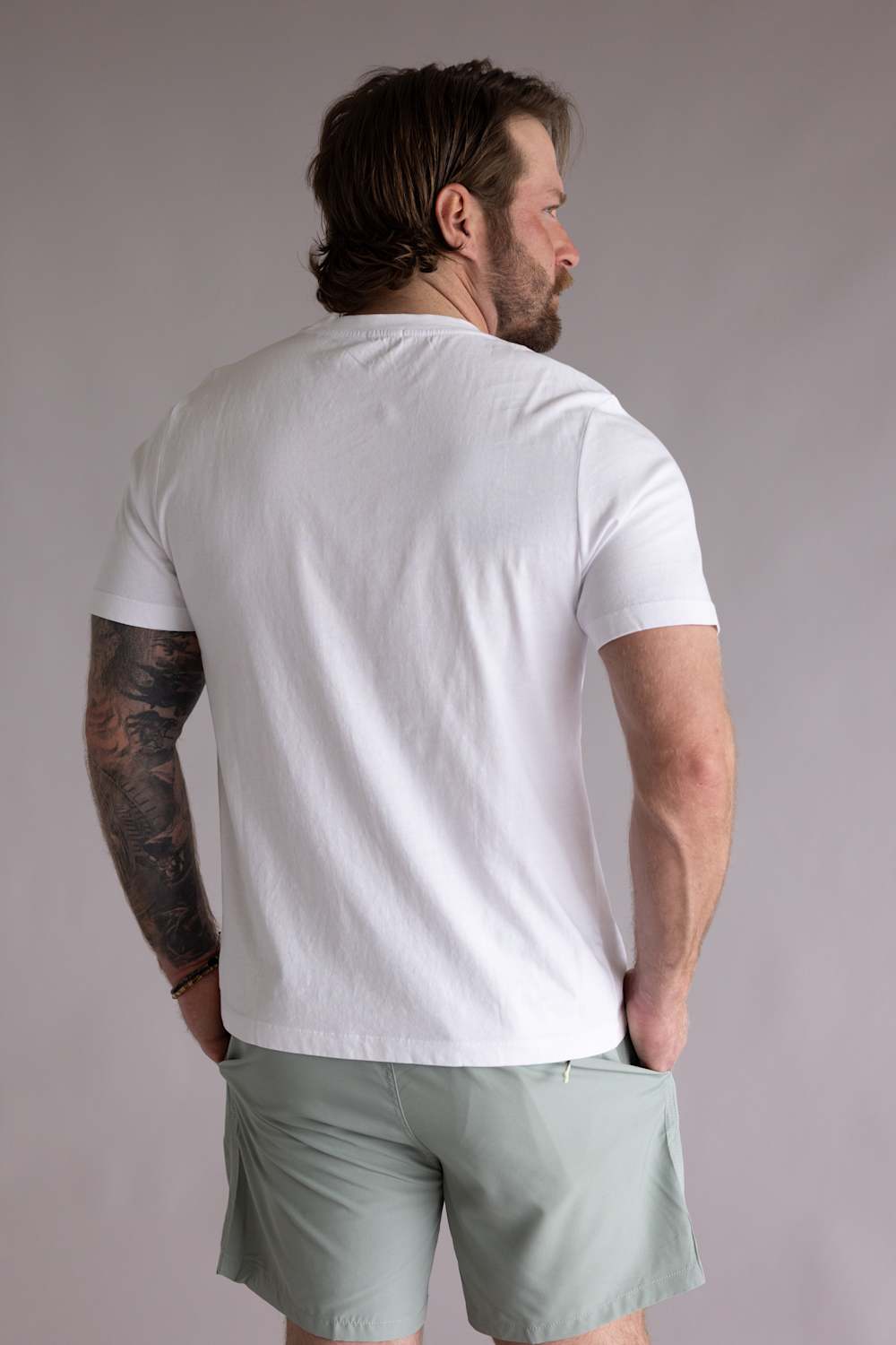 Industrie Classic Crew T-Shirt for Men in White