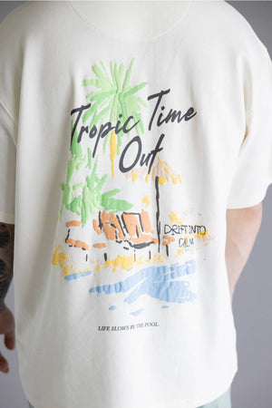 CDL SUMMER HEAVEN ESCAPE Limited Tee 白 S CDL SUMMER HEAVEN ESCAPE Limited Tee 白 S White 1/4 Zip Sport Top