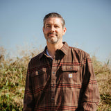 Carhartt Heavyweight Plaid Flannel for Men in Chestnut Brown