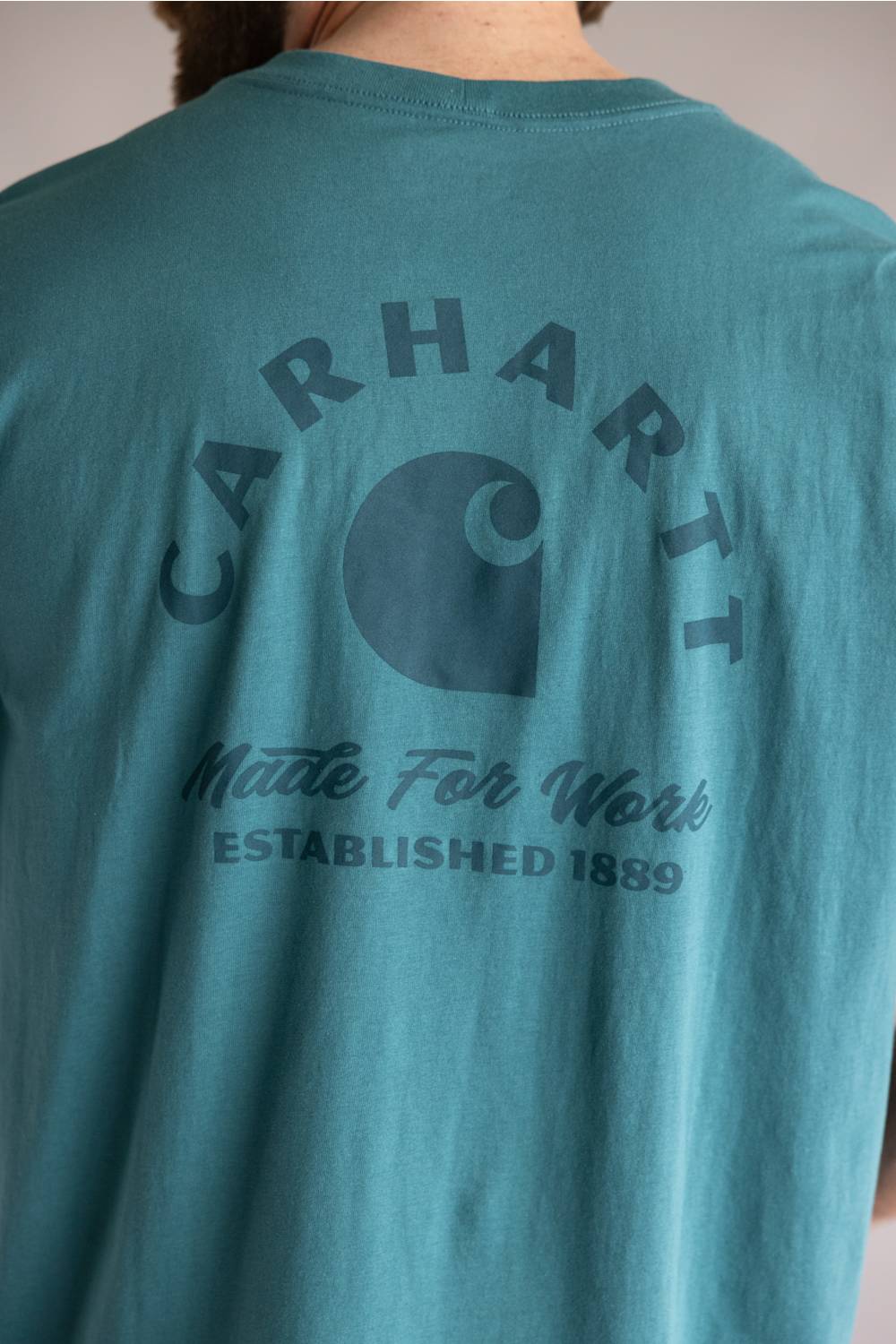 Carhartt Irvine Relaxed Work T-Shirt for Men in Teal | 107317-G03