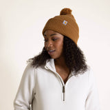 Carhartt Knit Pom-Pom Beanie for Women in Brown