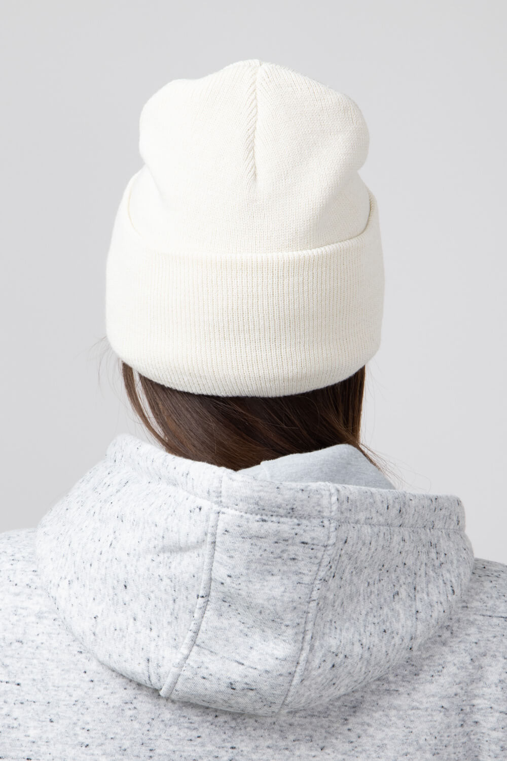 Carhartt Knit Satin Lined Beanies for Women in Oat Milk