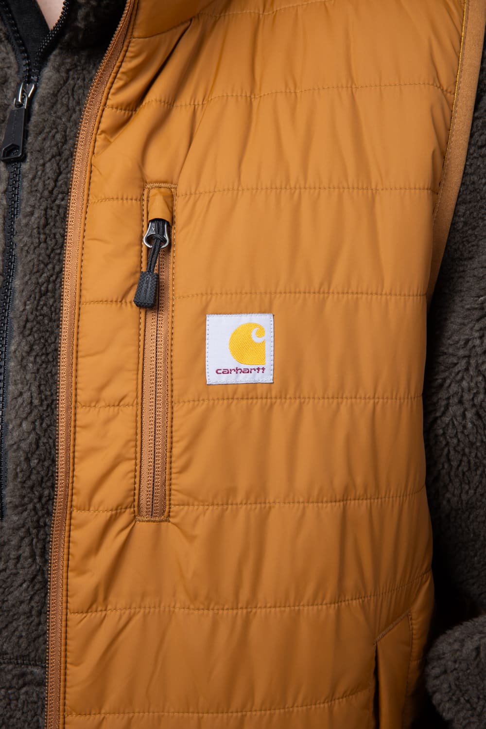 Carhartt Lightweight Insulated Vest for Men in Carhartt Brown