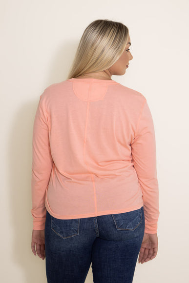 Carhartt Lightweight Pocket Long Sleeve T-Shirt for Women in Sun Bloom