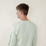 Carhartt Long Sleeve Logo T-Shirt for Men in Light Green