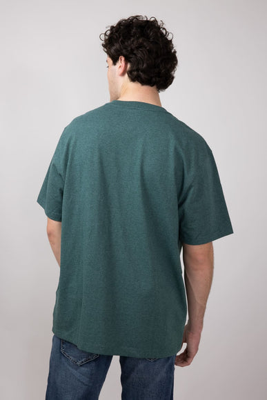 Carhartt Loose Fit Heavyweight Logo Graphic Short Sleeve T-Shirt for Men in Balsam