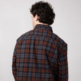 Carhartt Loose Fit Heavyweight Plaid Flannel Shirt for Men in Mocha