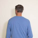 Carhartt Loose Heavyweight Long Sleeve T-Shirt for Men in Skystone Blue | K231-HD0