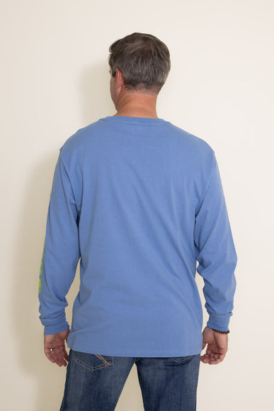 Carhartt Loose Heavyweight Long Sleeve T-Shirt for Men in Skystone Blue | K231-HD0