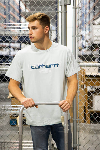 Carhartt Force Graphic T-Shirt for Men in Light Blue