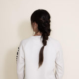 Carhartt Midweight Block Logo Crewneck for Women in White