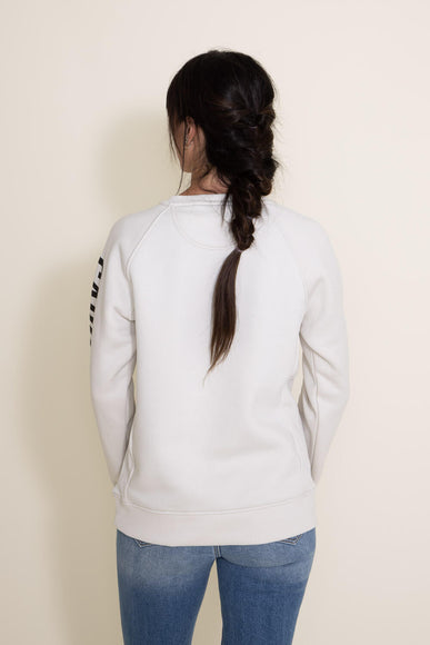 Carhartt Midweight Block Logo Crewneck for Women in White