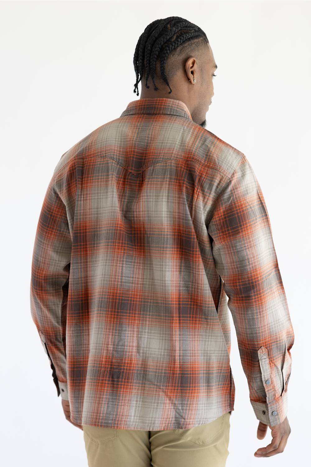 Carhartt Montana Bozeman Plaid Shirt for Men in Dark Clove | 107016-EE6-CLOVE