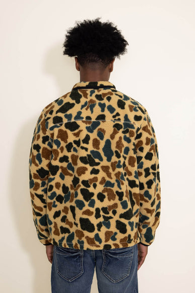 Carhartt Relaxed Fit Fleece Pullover for Men in Tan Camo