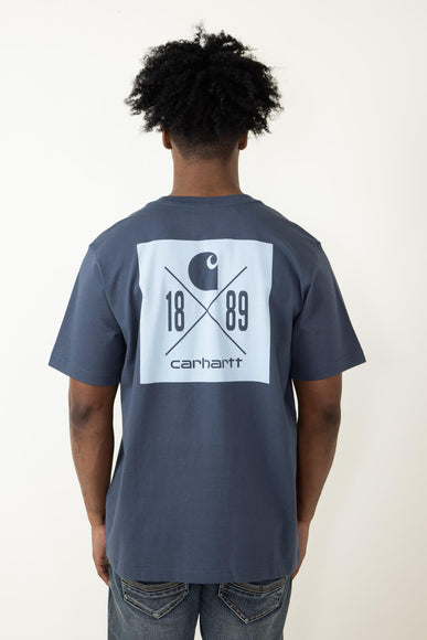 Carhartt Relaxed Fit Heavyweight Pocket 1889 T-Shirt for Men in Blue