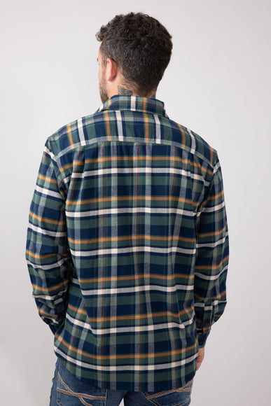 Carhartt Rugged Flex Midweight Flannel Shirt for Men in Navy