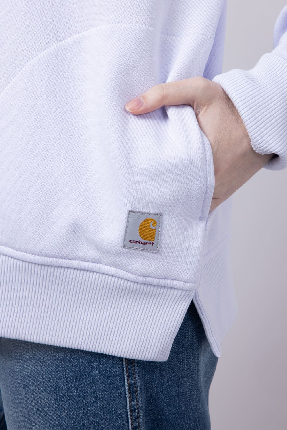 Carhartt Tencel Relaxed Fit Half Zip Sweatshirt for Women in