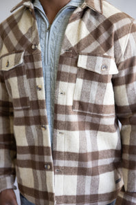 Civil Society Micah Shirt Jacket for Men in Stone