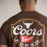 Coors Rodeo Steer Head T-Shirt for Men in Brown