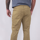 Copper & Oak Faille 5 Pocket Pants for Men in Khaki