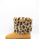 Top Guy Denmark Platform Booties for Women in Leopard