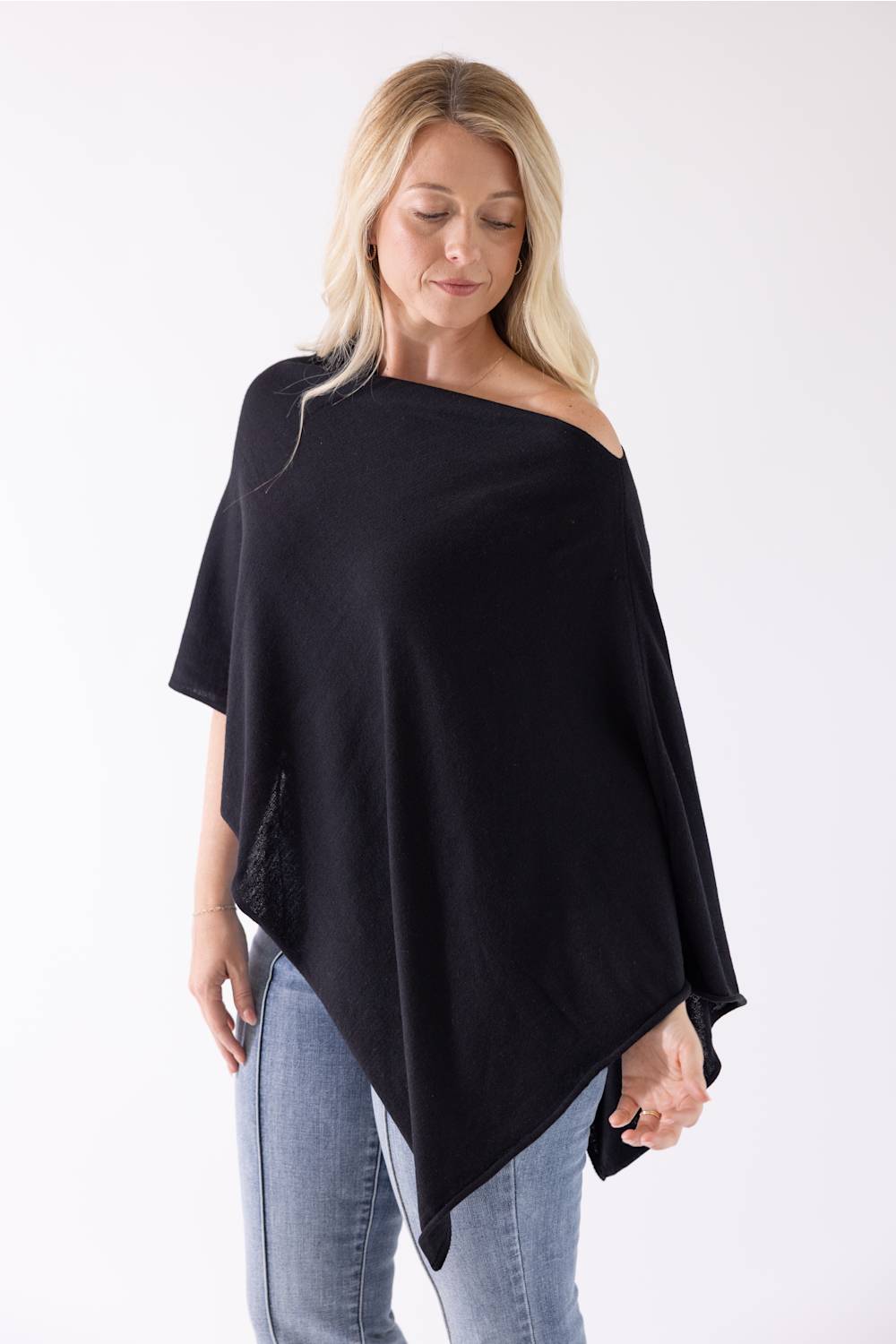 Kerisma Eden II Poncho Top for Women in Black