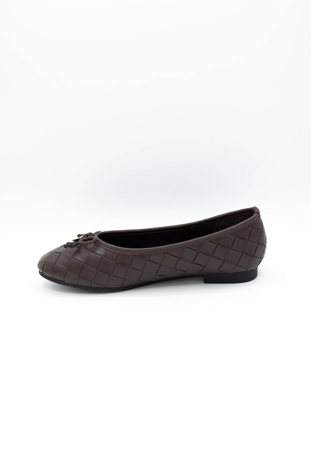 Berness Elise Woven Ballet Flats  Brown