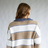 Elan Half Zip Sweater for Women in Ivory