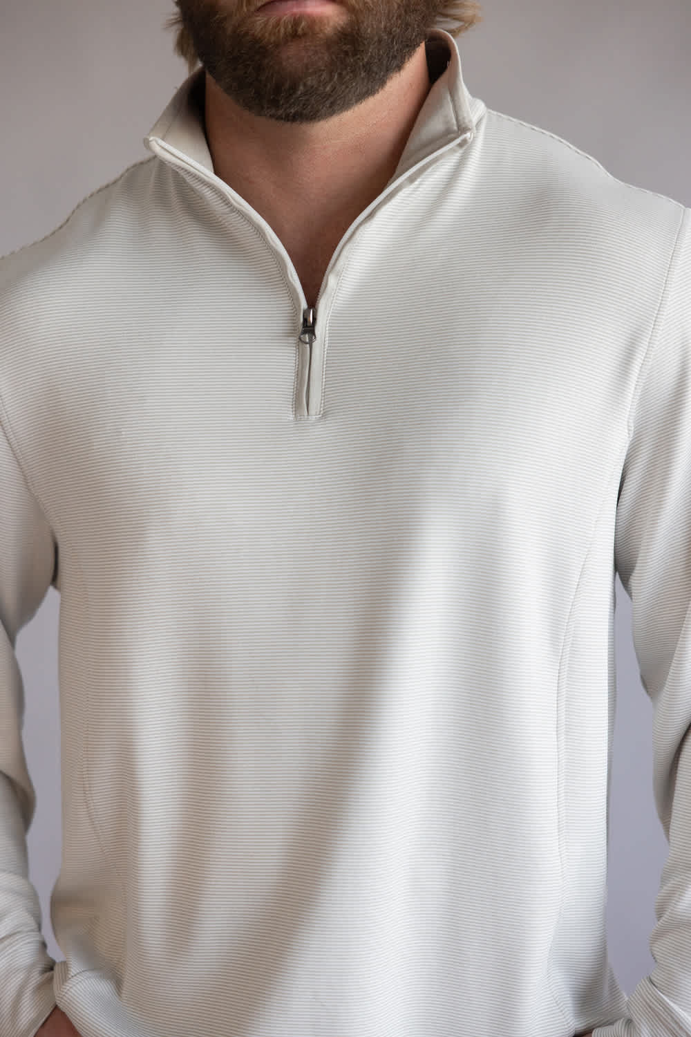 1897 Legends Quarter Zip Pullover for Men in Tan