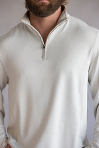 1897 Legends Quarter Zip Pullover for Men in Tan