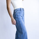Flying Monkey High-Rise Wide Leg Cuffed Jeans for Women