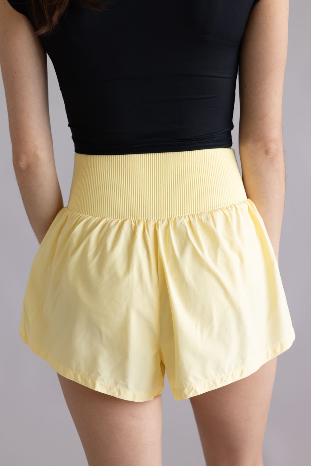 FP Movement Carpe Diem Shorts for Women in Sunlit Yellow